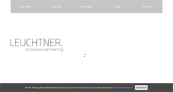 Desktop Screenshot of leuchtner-zahntechnik.de