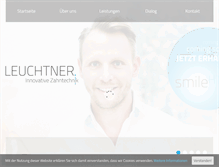 Tablet Screenshot of leuchtner-zahntechnik.de